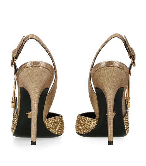 versace pumps for sale|versace safety pin slingback pumps.